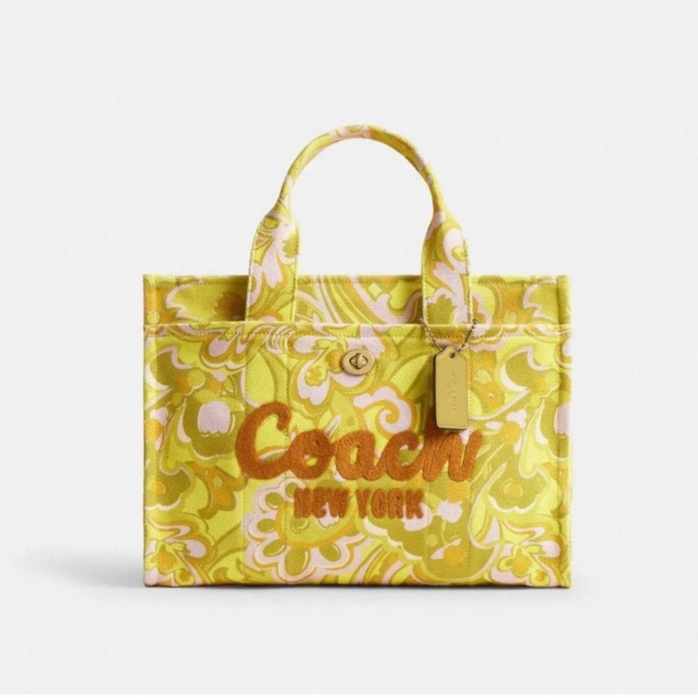 Coach Cargo Tote Crossbody Purse With Paisley Print, NWT - Picture 14 of 16